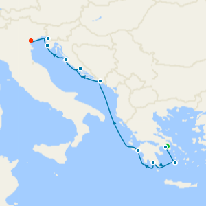 Adriatic Sea & Greek Isles from Piraeus - Fly Cruise