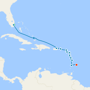 Luxury Stays in Miami Beach & Barbados, Eastern Caribbean Voyage