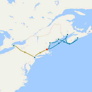 Niagara Falls, New York & Canada & New England from Boston with Stays