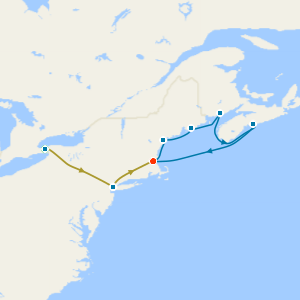 Niagara Falls, New York & Canada & New England from Boston with Stays