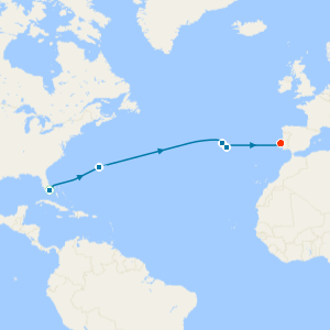 Miami Beach & Lisbon Luxury Stays, Atlantic Eastbound Crossing