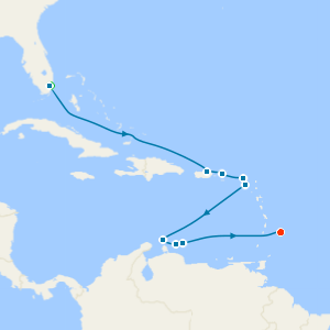 Miami Beach & Barbados Luxury Stays, East & South Caribbean Voyage
