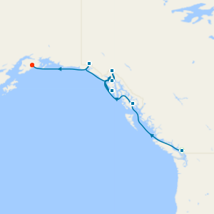 Northbound Alaska & Hubbard Glacier from Vancouver with Stay