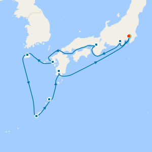 Southern Japan from Tokyo - Fly Cruise
