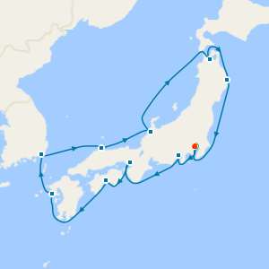 Japan Cherry Blossoms from Tokyo - Fly Cruise