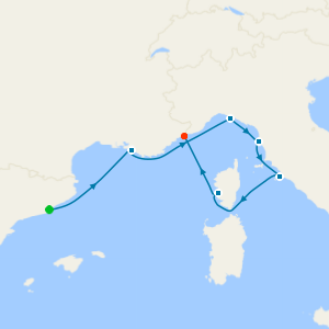 Western Mediterranean from Barcelona Fly Cruise