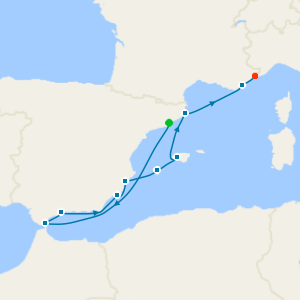 Western Mediterranean from Barcelona to Monaco Fly Cruise