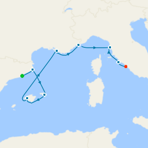 Western Mediterranean from Barcelona - Fly Cruise