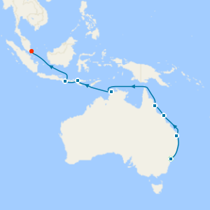 Sydney Stay, Australia, Great Barrier Reef & Indonesia to Singapore