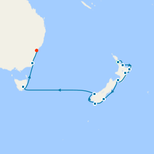 Auckland Stay, Fjords of New Zealand & Australia to Sydney
