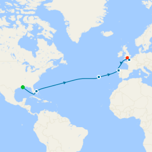 Spain & Azores Transatlantic from New Orleans