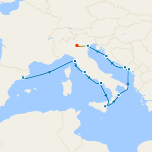 Italy, Montenegro & Croatia with Barcelona, Venice and Lake Garda Stays