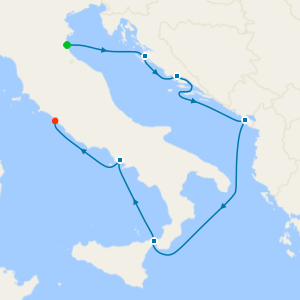 Italy & Croatia Explorer Cruise from Ravenna to Rome