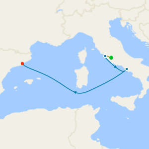 Western Mediterranean from Rome with Stay