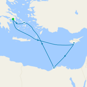 Greece, Egypt & Cyprus from Athens