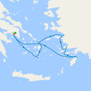 Greek Isles and Turkey cruise from Athens to Istanbul with Stay