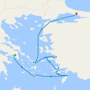 Greek Isles & Turkey with Athens and Istanbul Stays
