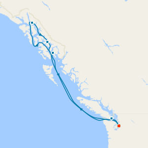 Alaska Cruise and 5nt Seattle Stay with Mt Rainer National Park & Snoqualmie Falls Tours