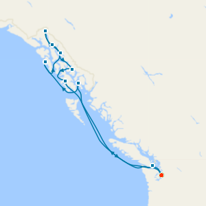 Alaska Cruise and 5nt Seattle Stay with Mt Rainer National Park & Snoqualmie Falls Tours