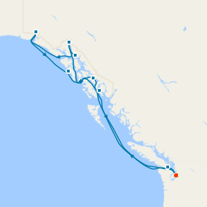 Alaska Cruise and 5nt Seattle Stay with Mt Rainer National Park & Snoqualmie Falls Tours