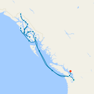 Alaska Cruise and 5nt Seattle Stay with Mt Rainer National Park & Snoqualmie Falls Tours