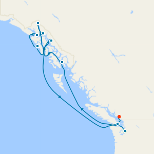 Alaska Cruise and 5nt Seattle Stay with Mt Rainer National Park & Snoqualmie Falls Tours