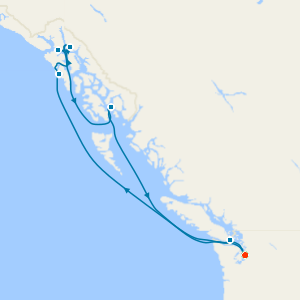 Alaska Cruise and 5nt Seattle Stay with Mt Rainer National Park & Snoqualmie Falls Tours