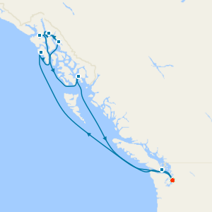 Alaska Cruise and 5nt Seattle Stay with Mt Rainer National Park & Snoqualmie Falls Tours