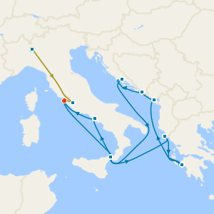 Swiss Alps, Bernina Red Train and Greece & Croatia Explorer with Milan and Rome Stays