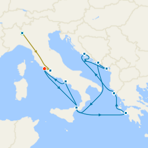 Swiss Alps, Bernina Red Train and Greece & Croatia Explorer with Milan and Rome Stays