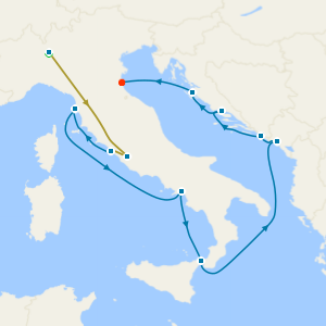 Swiss Alps, Bernina Red Train and Best of Italy & Croatia with Milan and Rome Stays