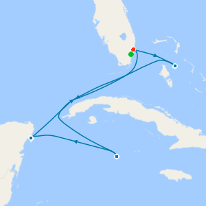Western Caribbean from Ft. Lauderdale with 1nt Stay