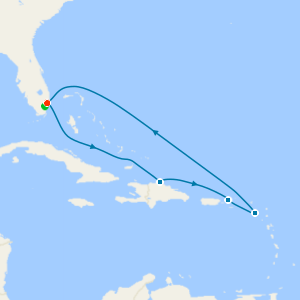 Eastern Caribbean from Ft. Lauderdale with 1nt Stay