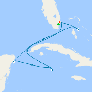 Western Caribbean from Ft. Lauderdale with 1nt Stay