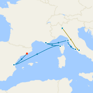 Swiss Alps, Bernina Red Train and Italy, France & Spain from Civitavecchia with Milan and Rome Stays