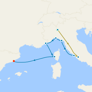 Swiss Alps, Bernina Red Train and Italy & France from Civitavecchia with Milan and Rome Stays