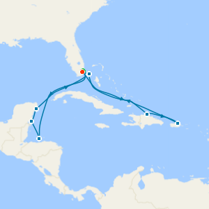 Western & Eastern Caribbean with Miami Beach Stay