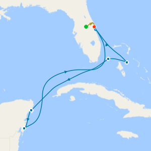 Mexico & Bahamas with 7nt Orlando Stay and Car Hire