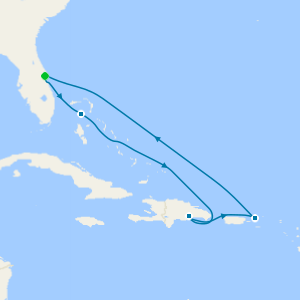 Eastern Caribbean and Perfect Day cruise from Port Canaveral (Orlando)