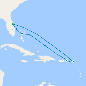 Eastern Caribbean and Perfect Day cruise from Port Canaveral (Orlando)