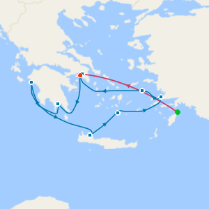 Luxury Rhodes Break & Greek Isles Voyage from Athens.