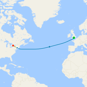 Niagara Falls & New York Stays with Westbound Transatlantic Crossing from Southampton