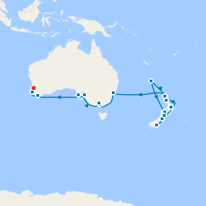 New Zealand & Australia from Auckland to Perth with Stays