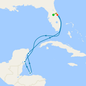 Western Caribbean from Port Canaveral with 7nt Orlando Stay and Car Hire