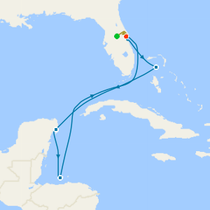 Western Caribbean & Perfect Day from Port Canaveral with 7nt Orlando Stay and Car Hire