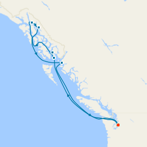 Seattle, Juneau & Canadian Coasts with Stay