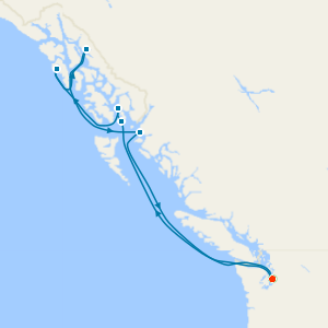 Alaskan Glacier Blues & Coastal Views from Seattle with Stay