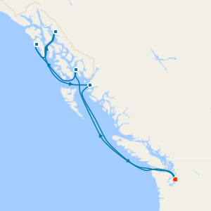 Alaska: Glacial Fjords & Coastal Views from Seattle with Stay