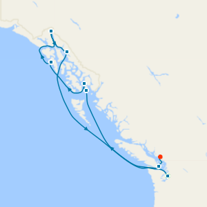 Alaska from Seattle to Vancouver with Stay