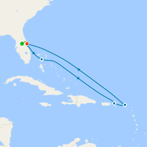Eastern Caribbean & Perfect Day from Orlando with 7nt Stay and Car Hire
